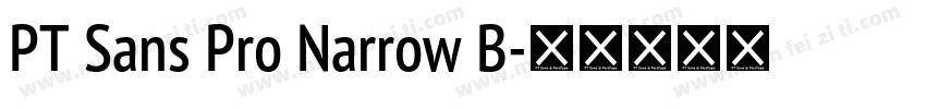 PT Sans Pro Narrow B字体转换
